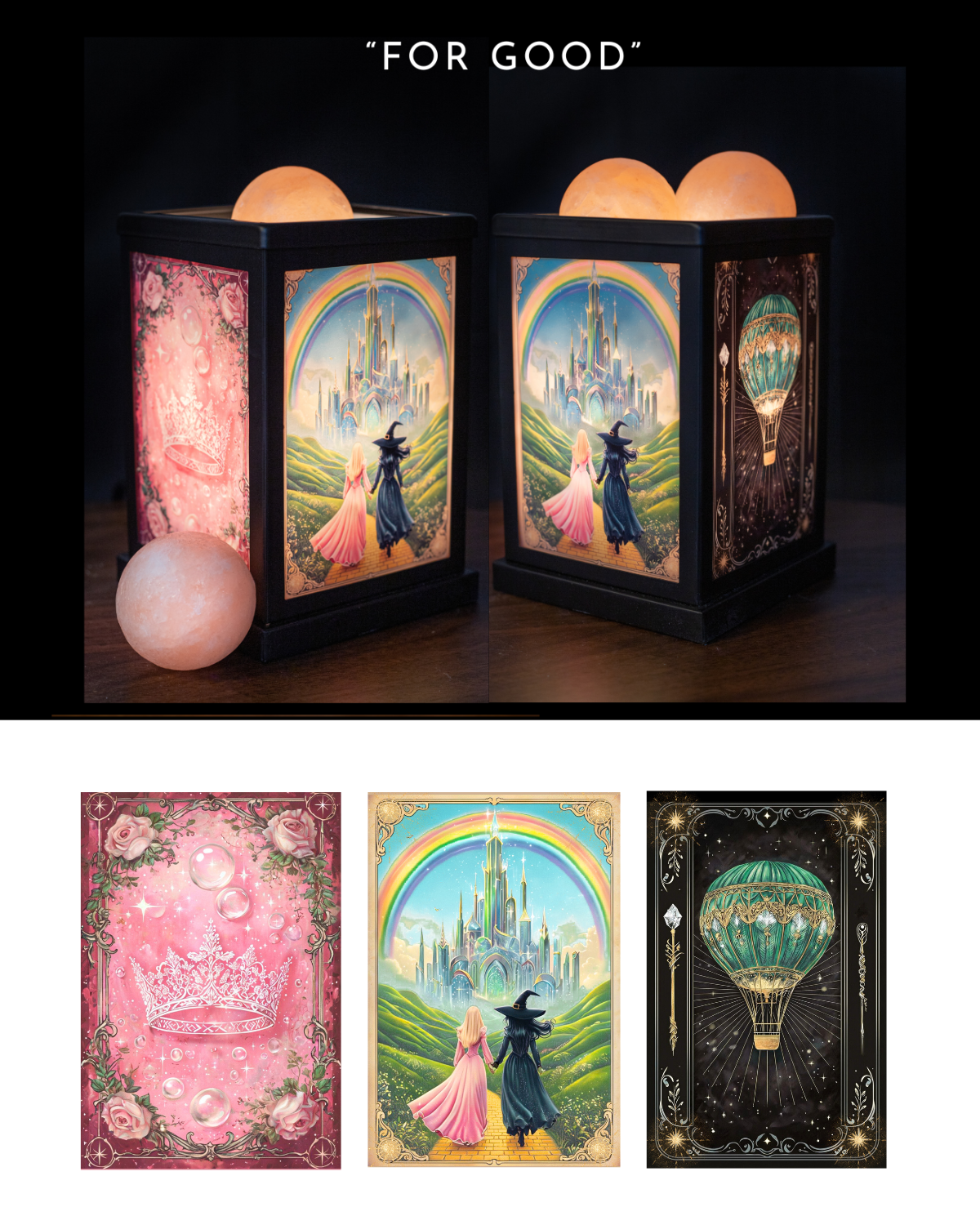 For Good - Himalayan Salt Therapy Lantern (with 2 massage balls)