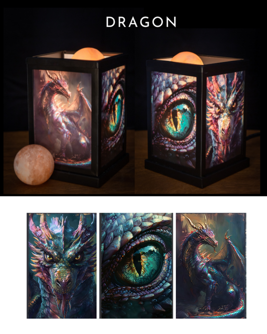 Dragon- Himalayan Salt Therapy Lantern  (with 2 massage balls)
