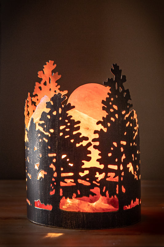 Golden Trees Himalayan Salt Therapy Lamp (With 2 Massage Balls)