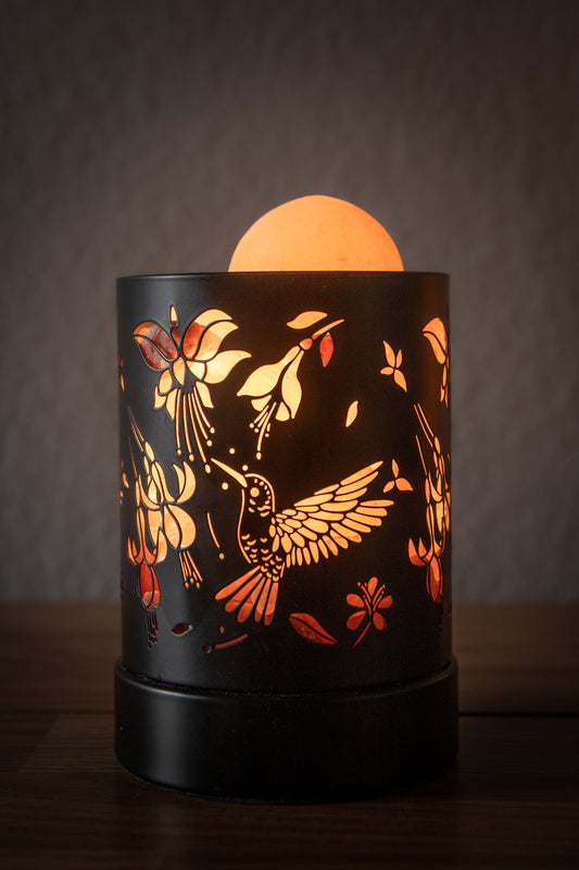 Hummingbird Himalayan Salt Therapy Lamp (With 1 Massage Ball)
