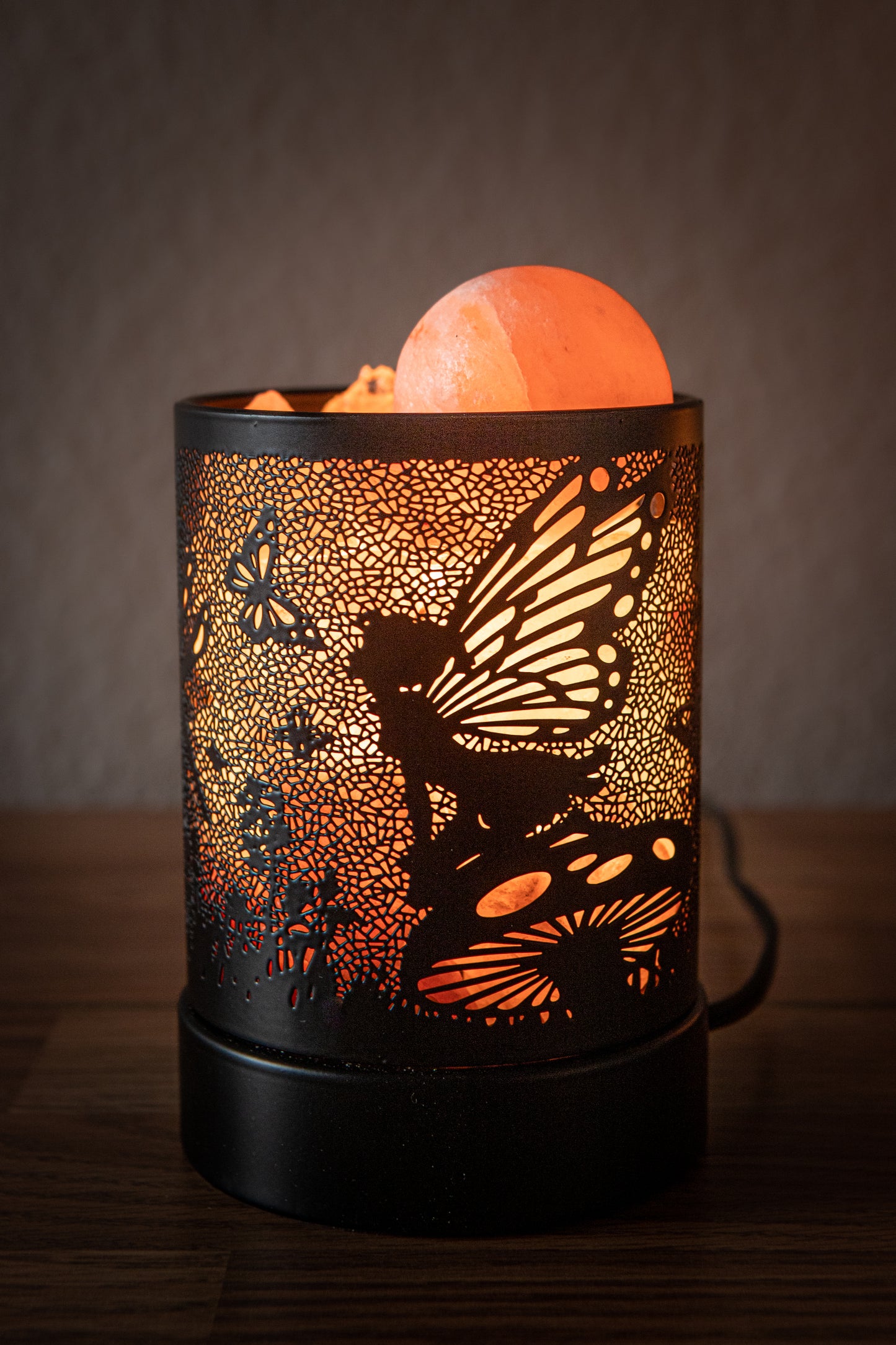 Mushroom Fairy Himalayan Salt Therapy Lamp (With 1 Massage Ball)
