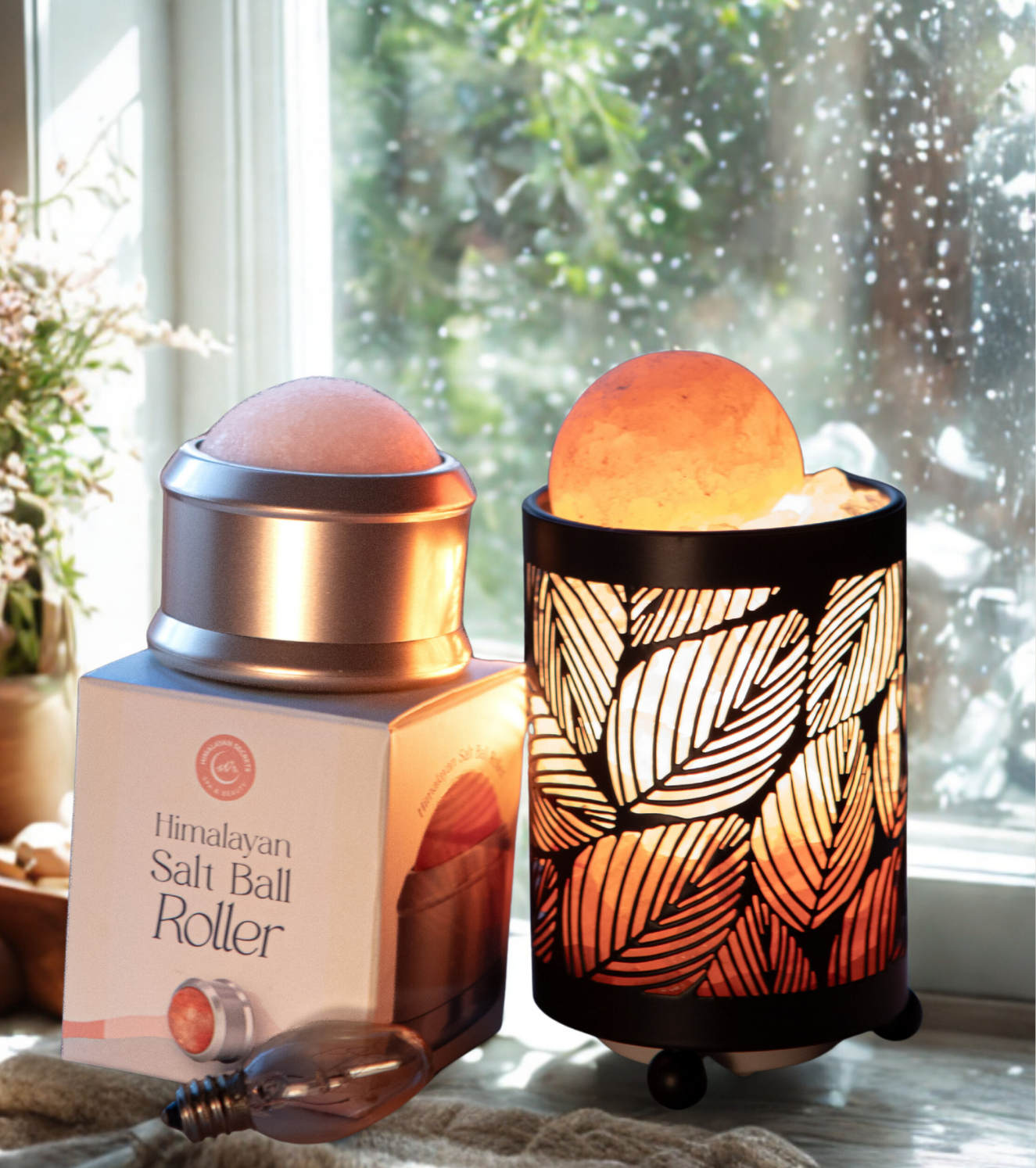 Cozy Glow Grey Himalayan Salt Lamp – 1.5-2 Kg Natural Crystal Night Light With Bulb & Plug, Air Purifying Ionizer For Bedroom, Office, Or Meditation Space