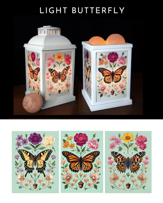 Light Butterflies - Himalayan Salt Therapy Lantern