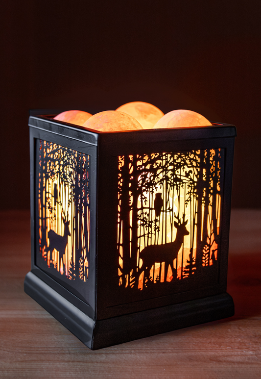 Woodland Deer Himalayan Salt Therapy Lamp (with 4 massage balls)