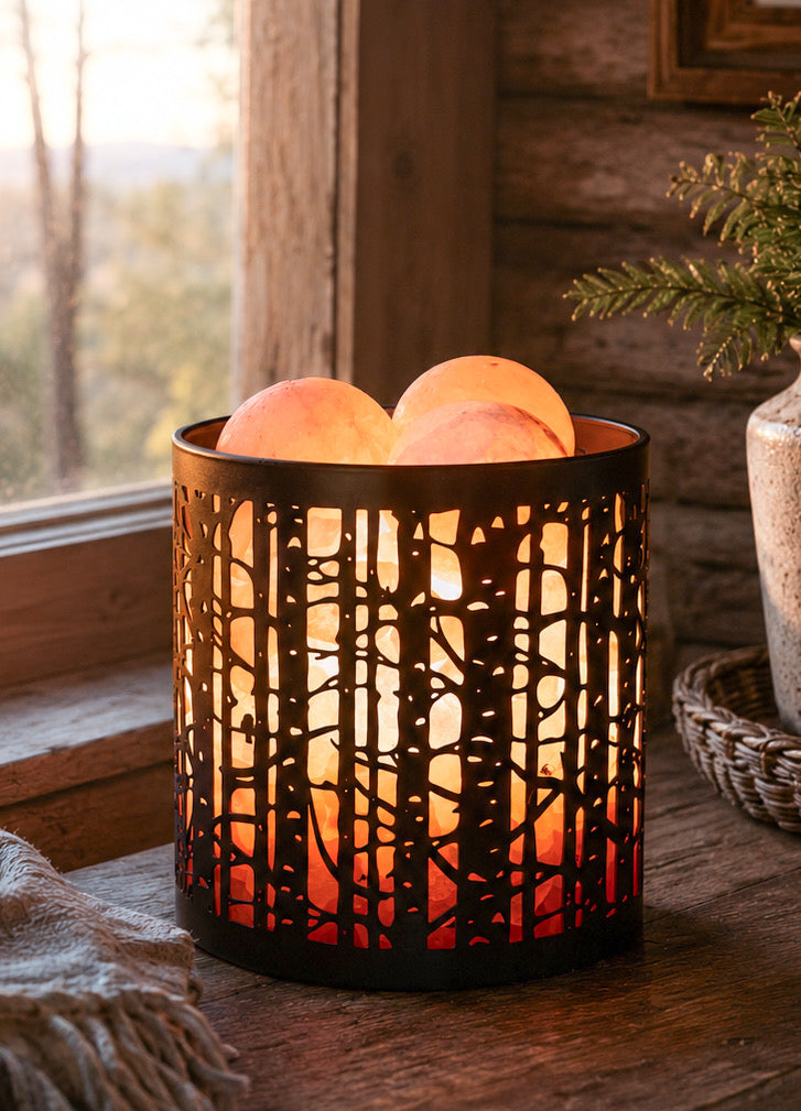 Aspen Glow Himalayan Salt Therapy Lamp (With 3 Massage Balls)