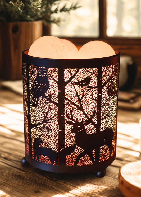 Forest Critters Himalayan Salt Therapy Lamp (With 3 Massage Balls)