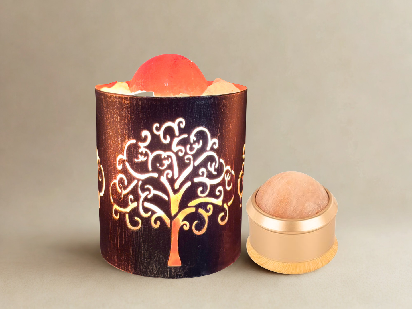 Handcrafted Tree Himalayan Salt Therapy Lamp