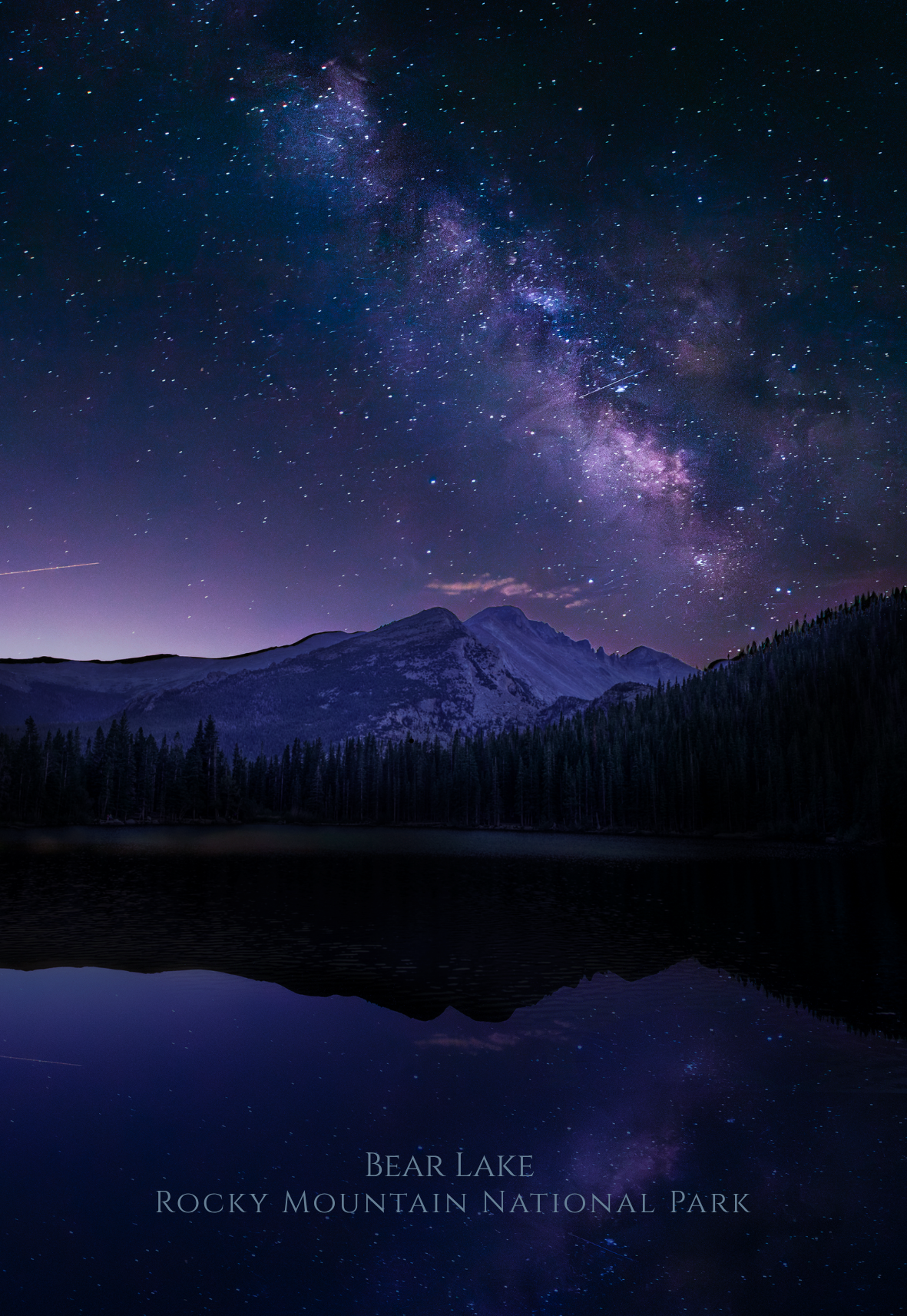 Milky Way over Bear Lake