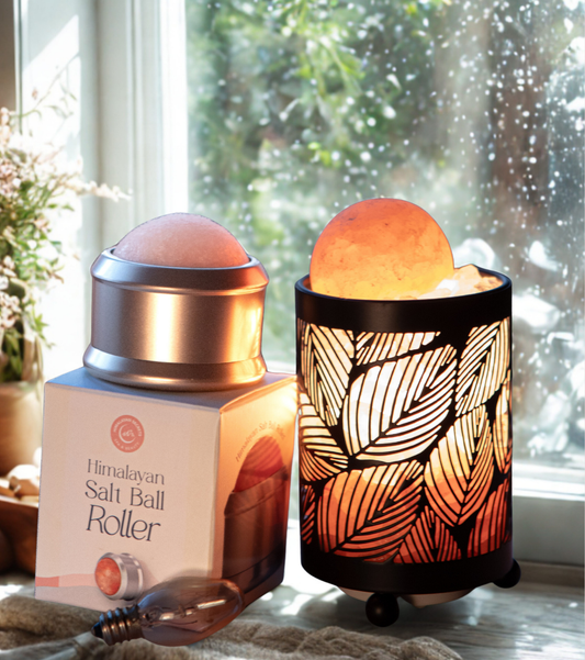 Leaf Glow Himalayan Salt Therapy Lamp Starter Package