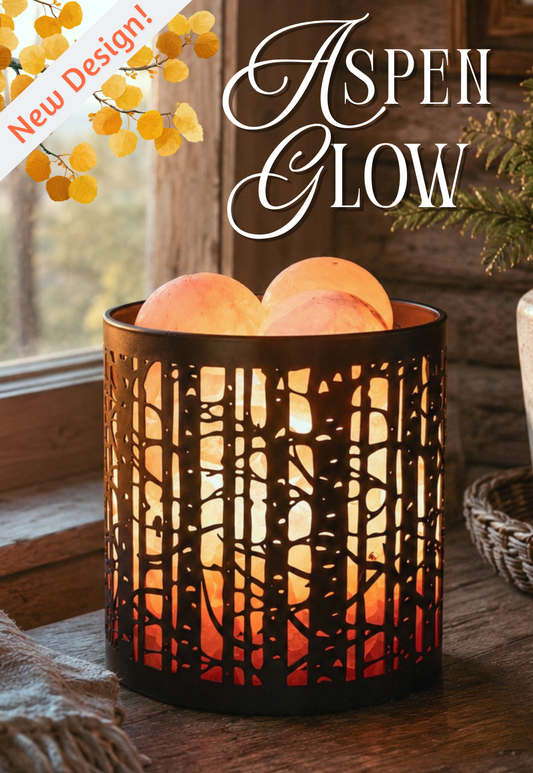 Aspen Glow Himalayan Salt Therapy Lamp (With 3 Massage Balls)